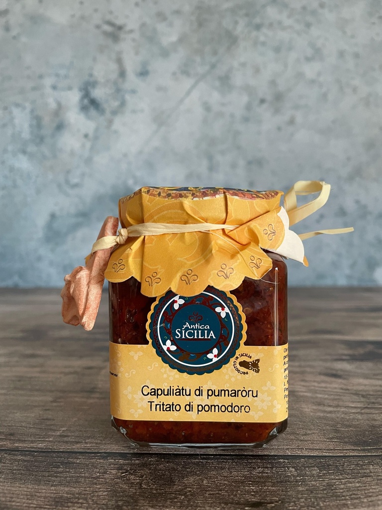 Capaliàtu di pumaròru. Tritato di pomodoro 180gr - Antica Sicilia